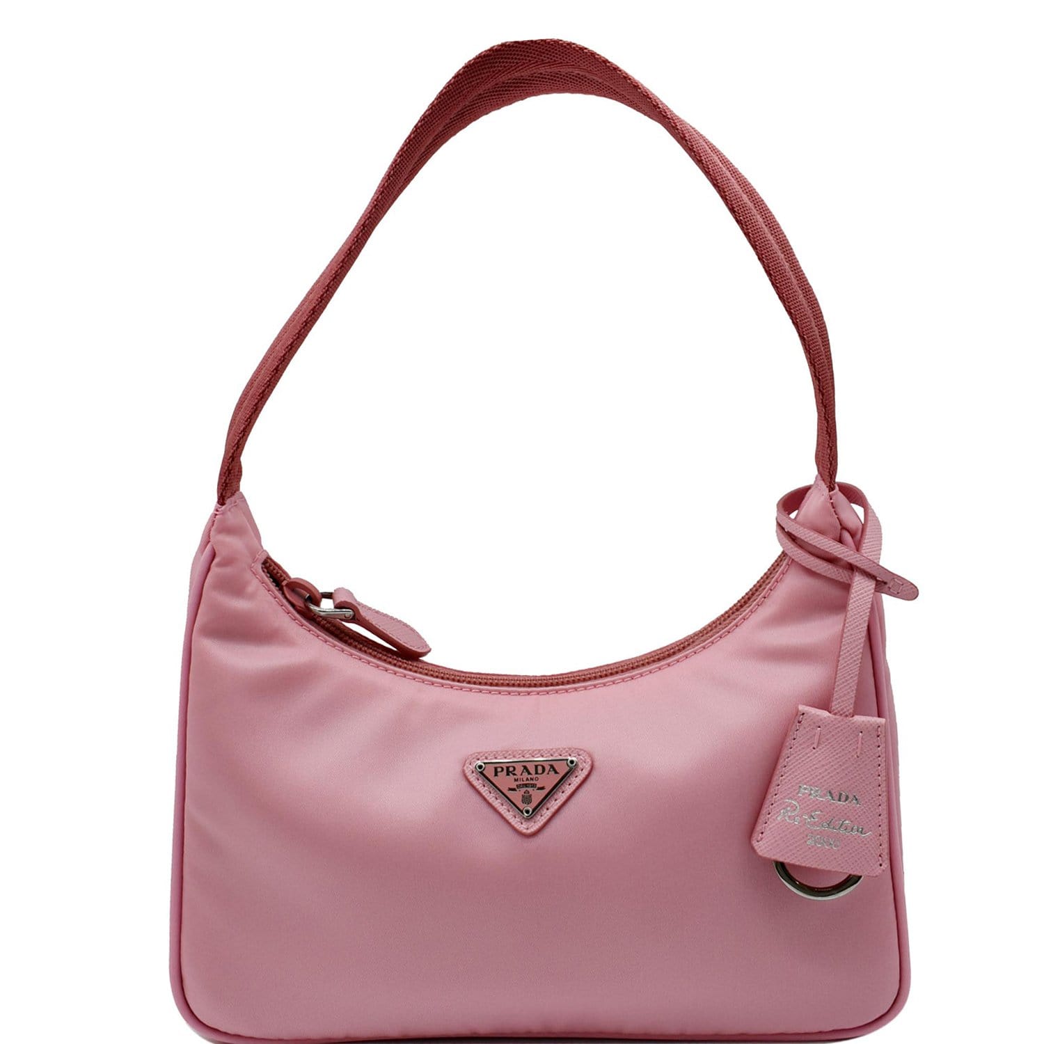 Prada Pink Nylon Re-Edition 2000 Baguette Bag Prada