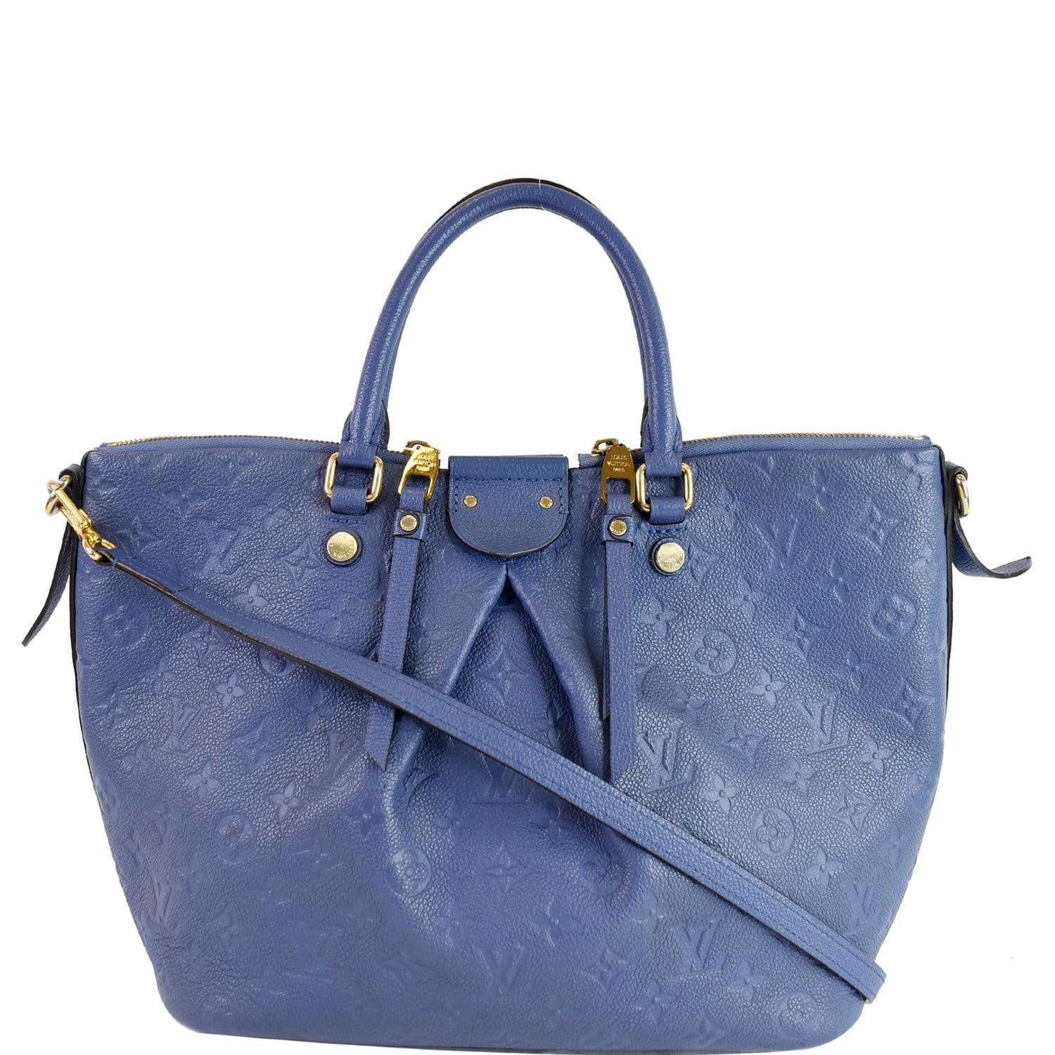 Louis Vuitton Mazarine MM Monogram Empreinte Bag Blue