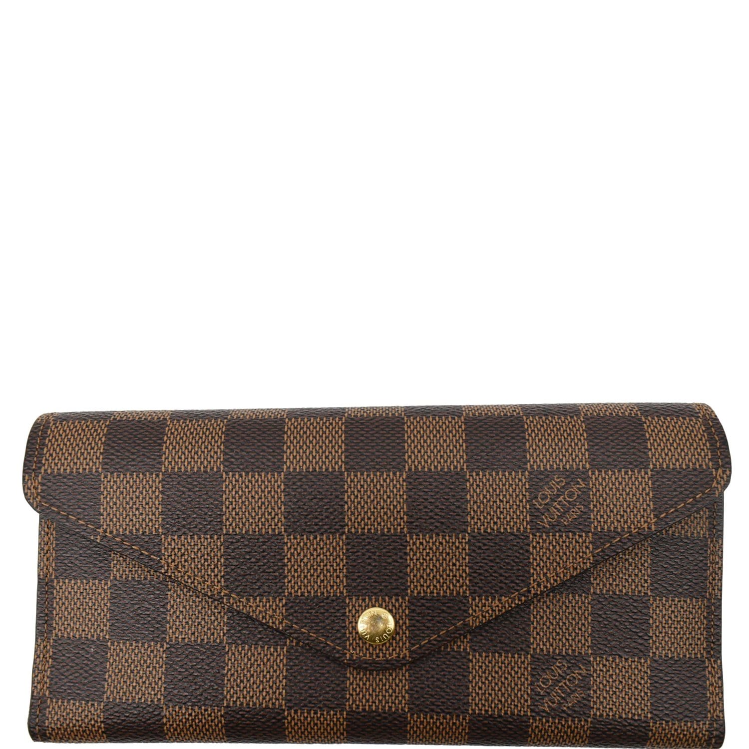 Louis Vuitton - Authenticated Joséphine Wallet - Leather Brown Plain for Women, Good Condition