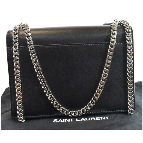Saint Laurent 2023 Medium Monogram Sunset Bag - Black Shoulder Bags,  Handbags - YVE203517