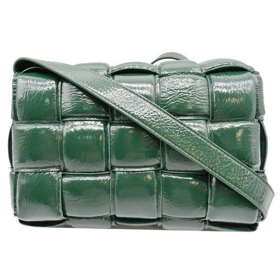 Bottega Veneta | Small Cassette Leather Crossbody Bag | Green Tu