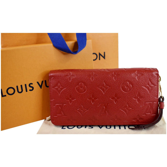 Red Louis Vuitton Monogram Empreinte Zippy Wallet – Designer Revival