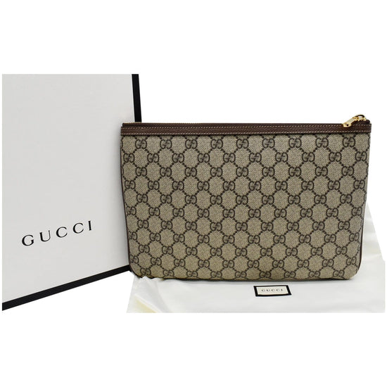 Ophidia leather clutch bag Gucci Beige in Leather - 31222291