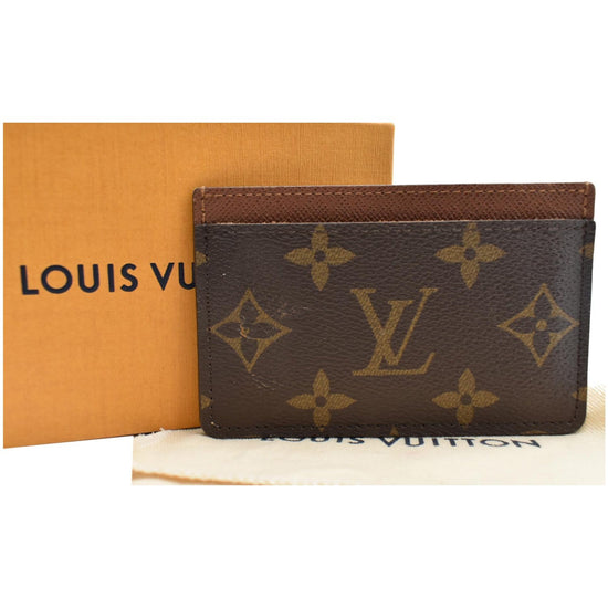 Louis Vuitton LV Monogram Coated Canvas Card Holder - Brown