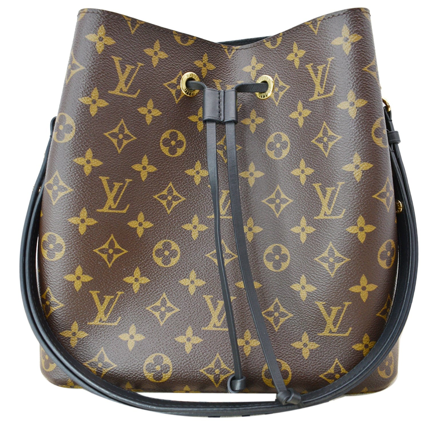 Luxury Monogram Canvas and Leather Handbag Neonoe