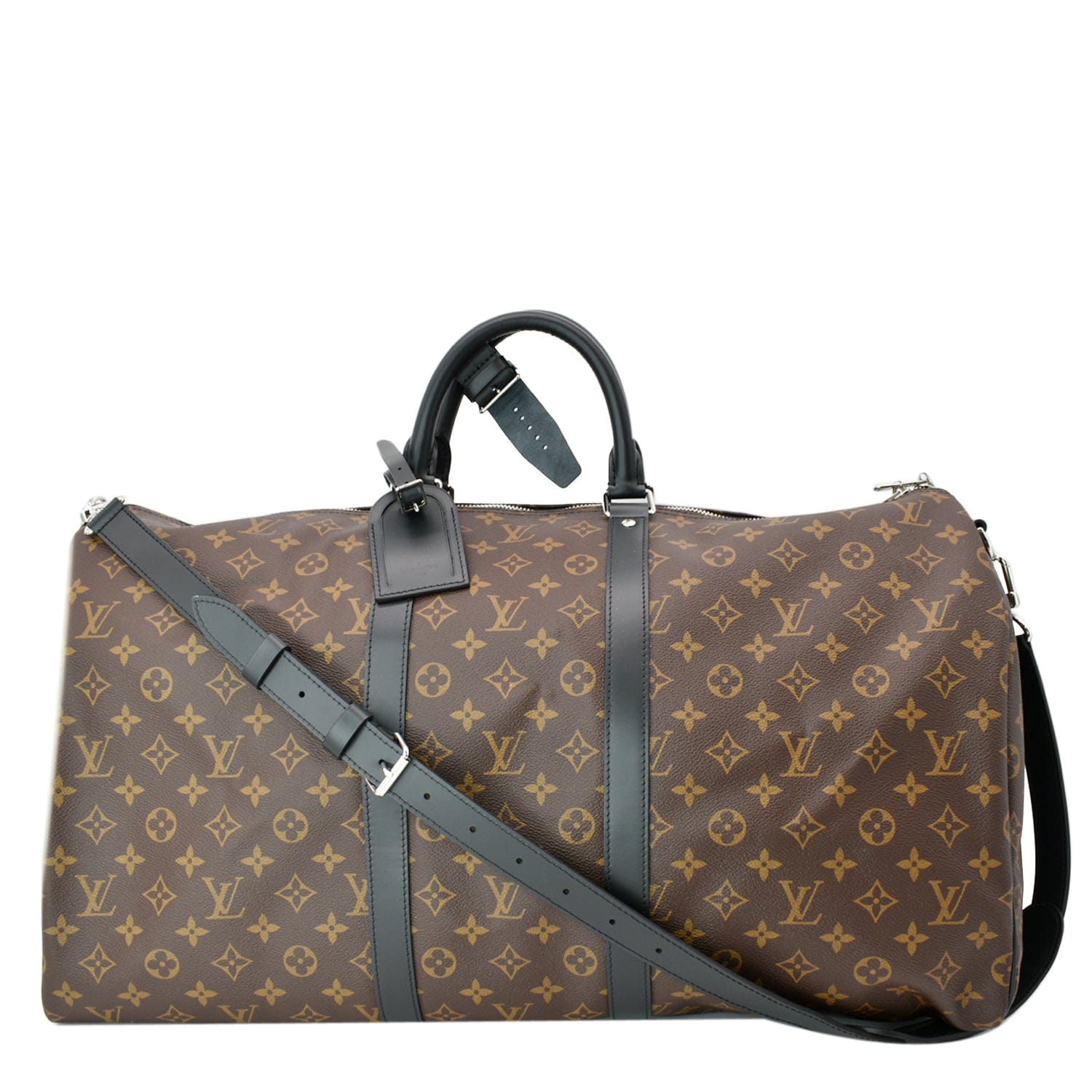 Louis Vuitton Monogram Canvas Macassar Keepall Bandouliere 55 Duffle B –  LuxeDH