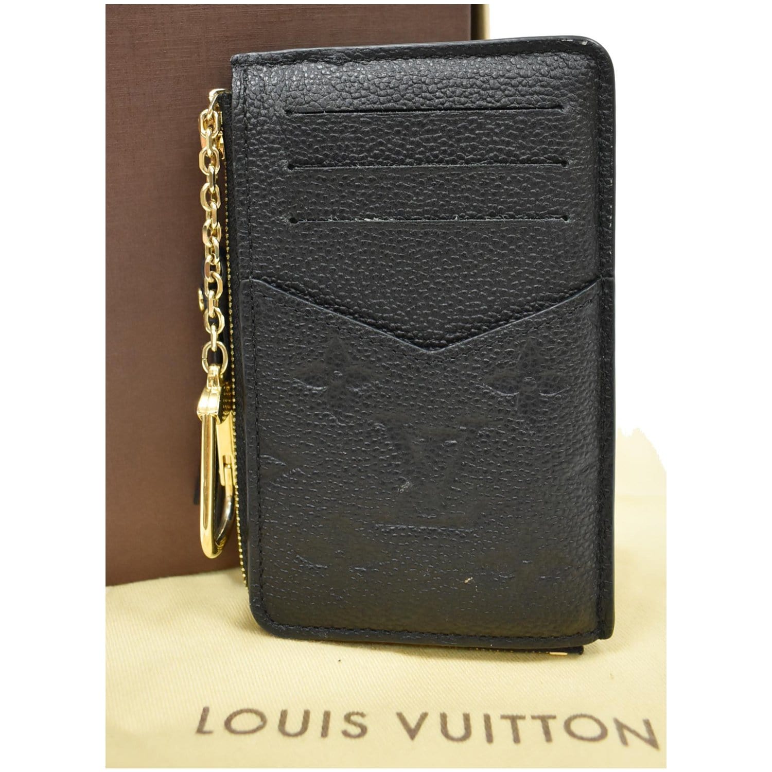 LOUIS VUITTON Recto Verso Monogram Empreinte Card Holder Black