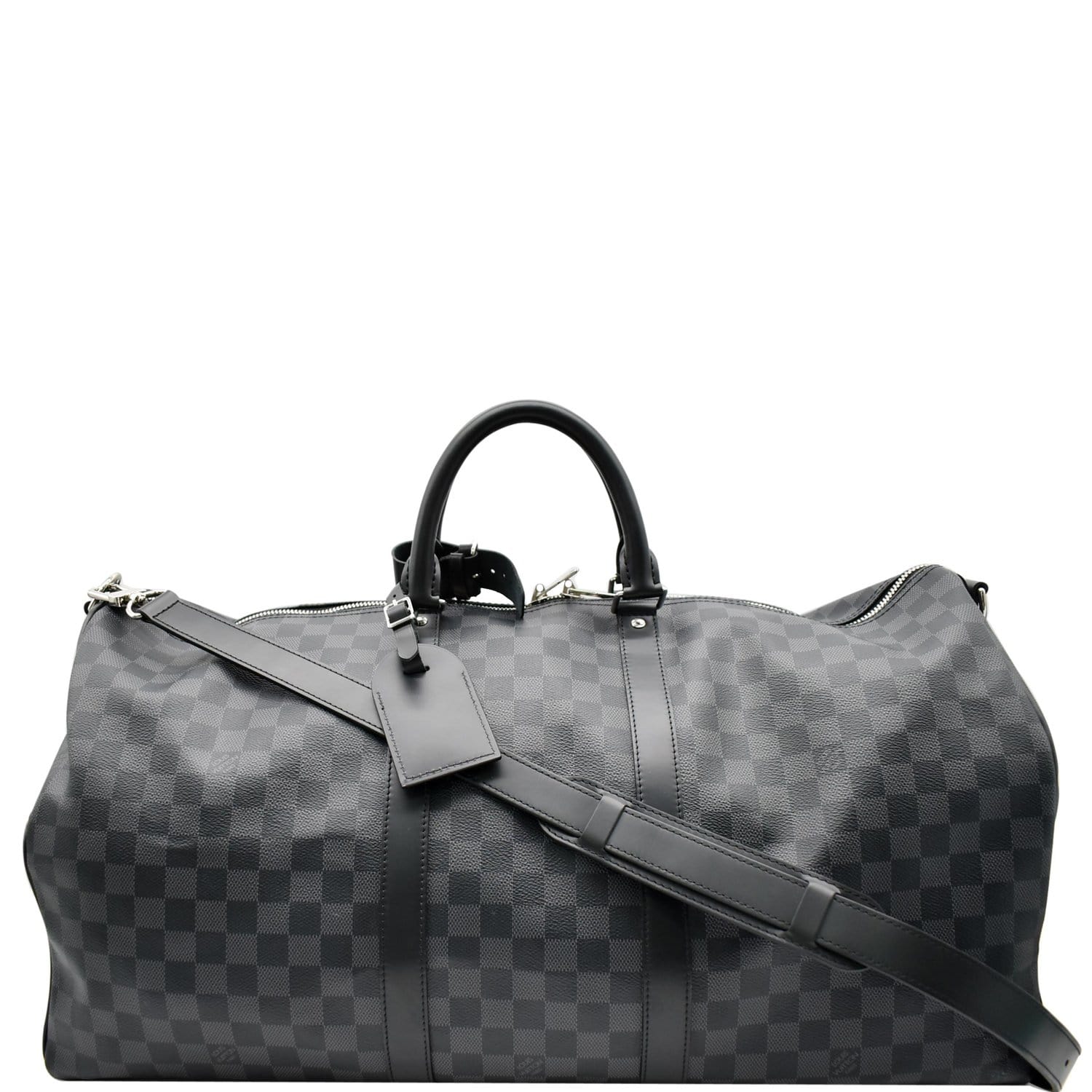 Keepall 55 Bandouliere in Damier Graphite Canvas