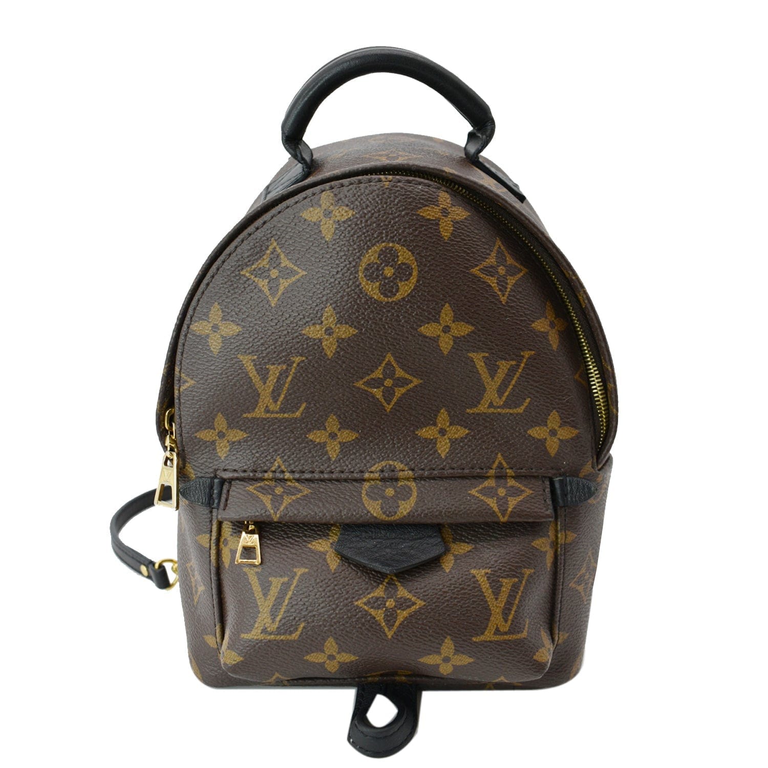 LOUIS VUITTON Palm Springs Mini Monogram Canvas Backpack Brown