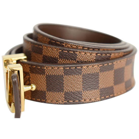 Louis Vuitton Damier Ebene Ceinture Carre Belt Damier Ebene Pattern Waist  Belt - Brown Belts, Accessories - LOU715243