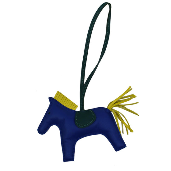 Hermès Hermès Rodeo GM Lambskin Horse Bag Charm-Blue Yellow (Wallets and  Small Leather Goods,Bag Charms)