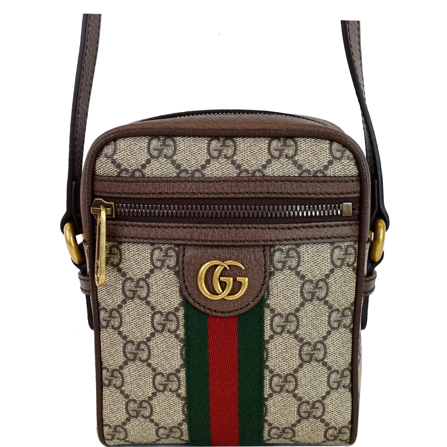GG Supreme Crossbody Bag in Beige - Gucci