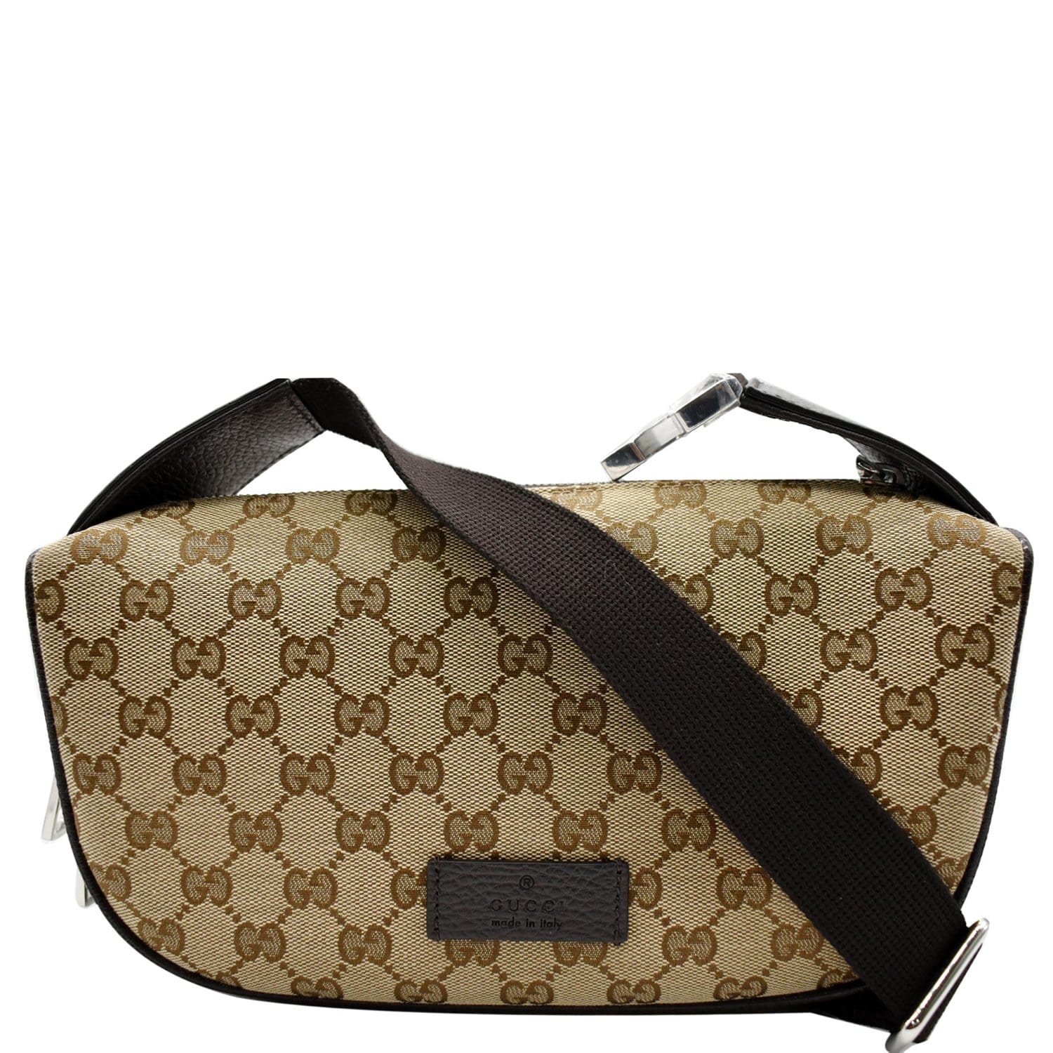 GUCCI Waist Pouch GG Canvas Belt Bag Beige 630915 - 15% OFF