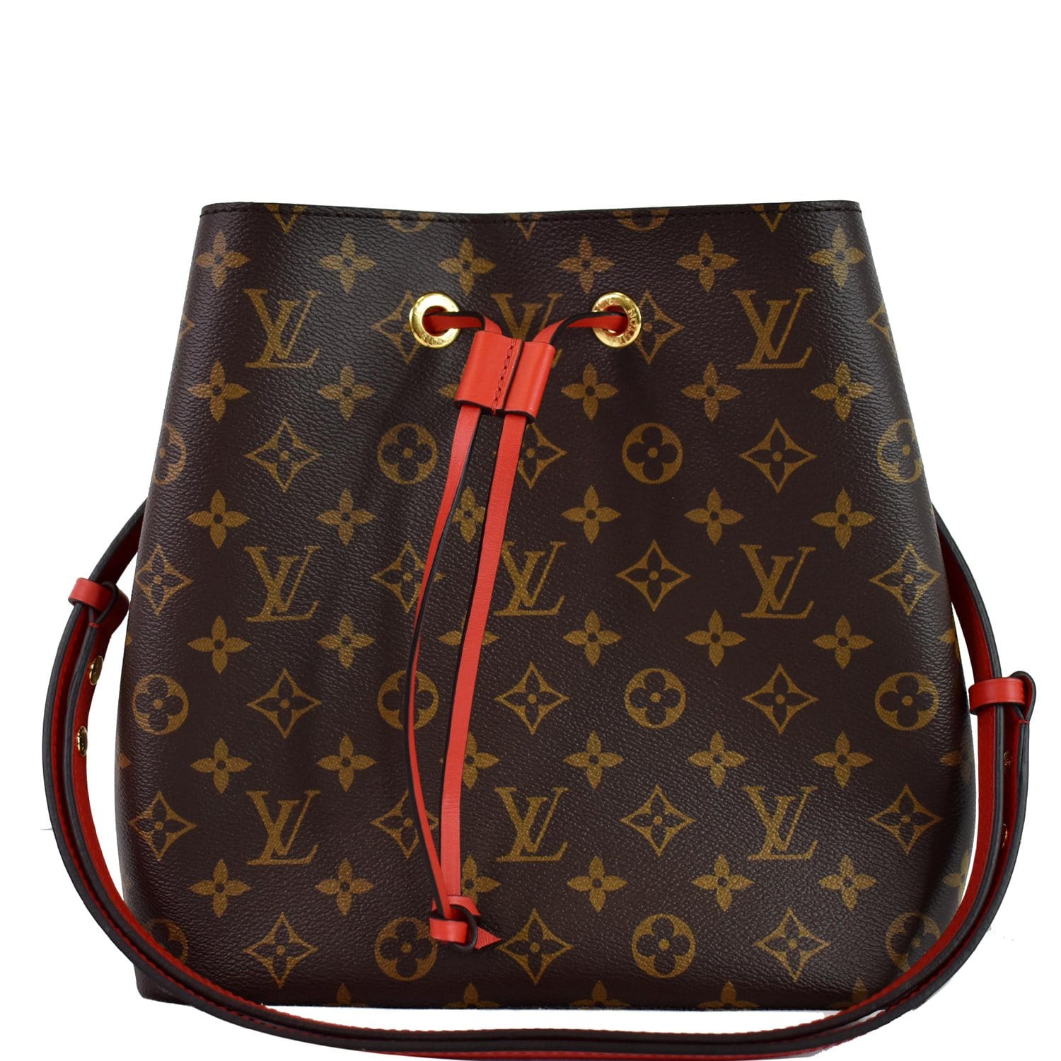 Luxury Monogram Canvas and Leather Handbag Neonoe