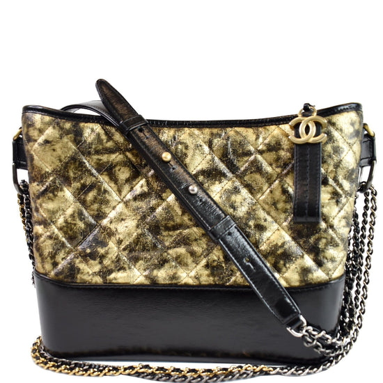 Gabrielle leather crossbody bag Chanel Gold in Leather - 23038795