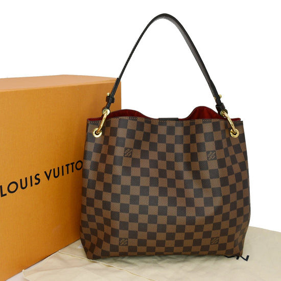 Louis+Vuitton+Graceful+Shoulder+Bag+PM+Brown%2FBlack+Canvas for