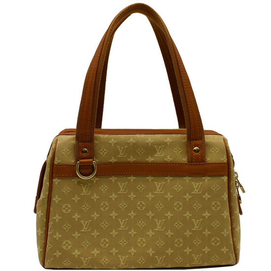 LOUIS VUITTON: Josephine Red, Monogram Mini Lin Logo GM Tote Bag (oq)