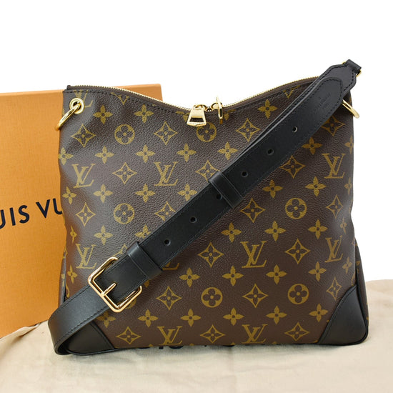 LOUIS VUITTON Monogram Odeon MM Black 1290785