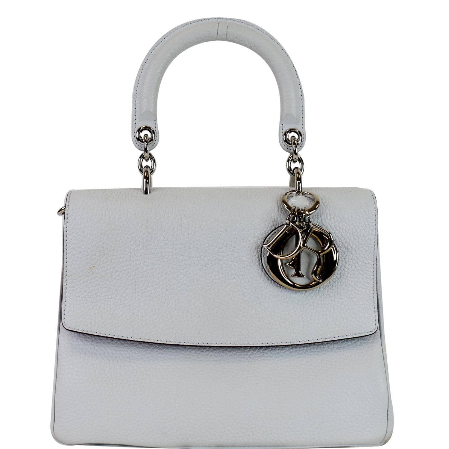 Dior logo 2PUBC120GBC H07E Double zip pocket Shoulder Bag Leather gray