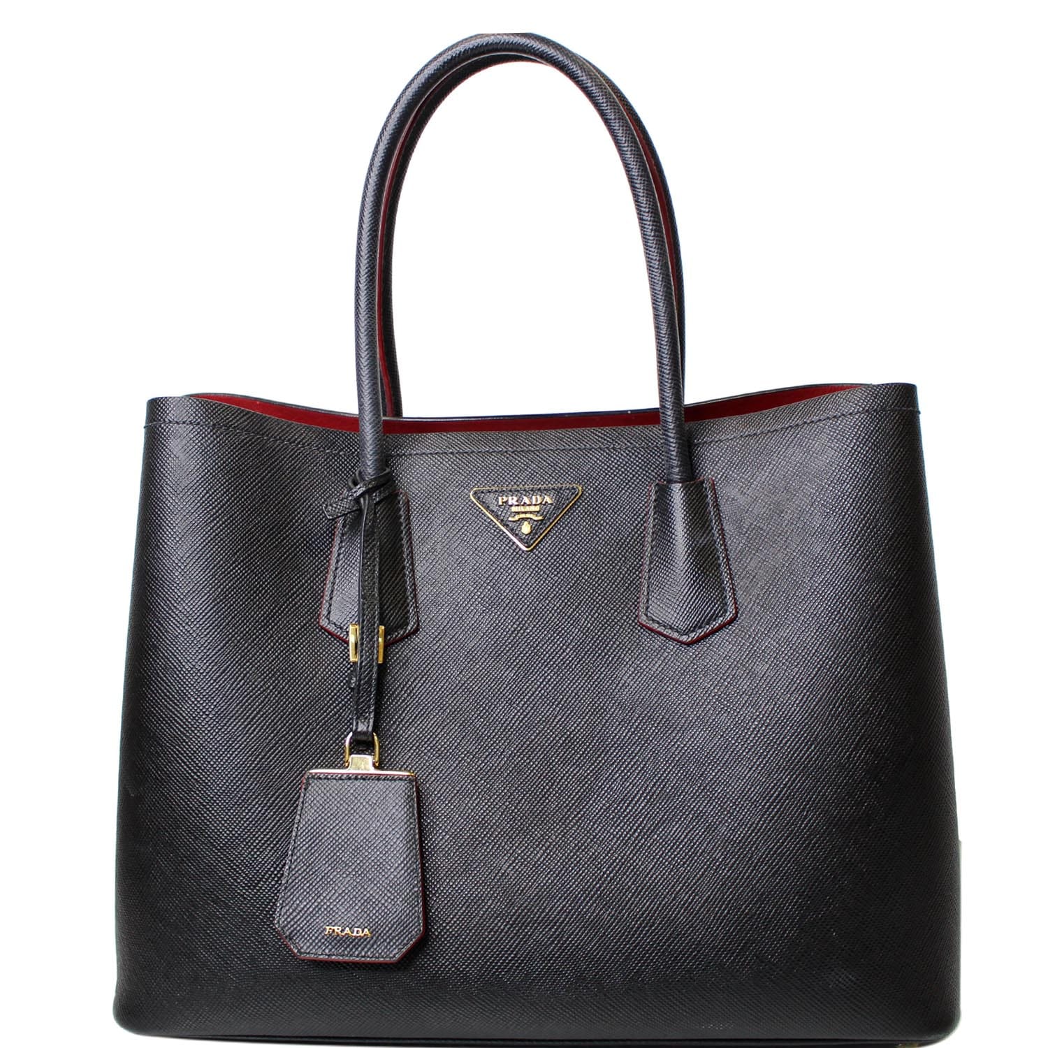 Prada Cuir Double Tote Saffiano Leather Medium - ShopStyle