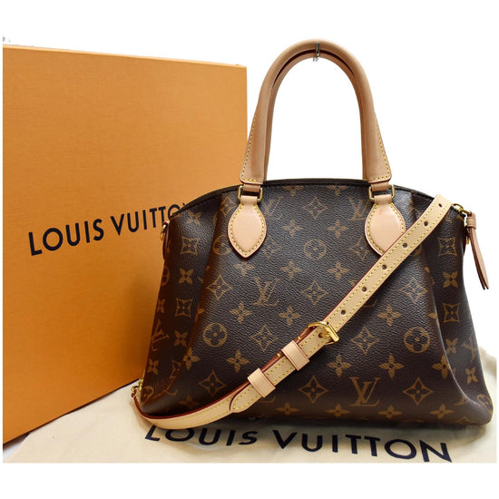 Louis Vuitton Rivoli PM Monogram Canvas Shoulder Bag Brown