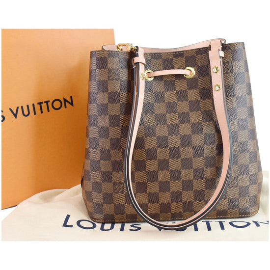Louis Vuitton NeoNoe Handbag Damier with Braided Detail MM White 2234731