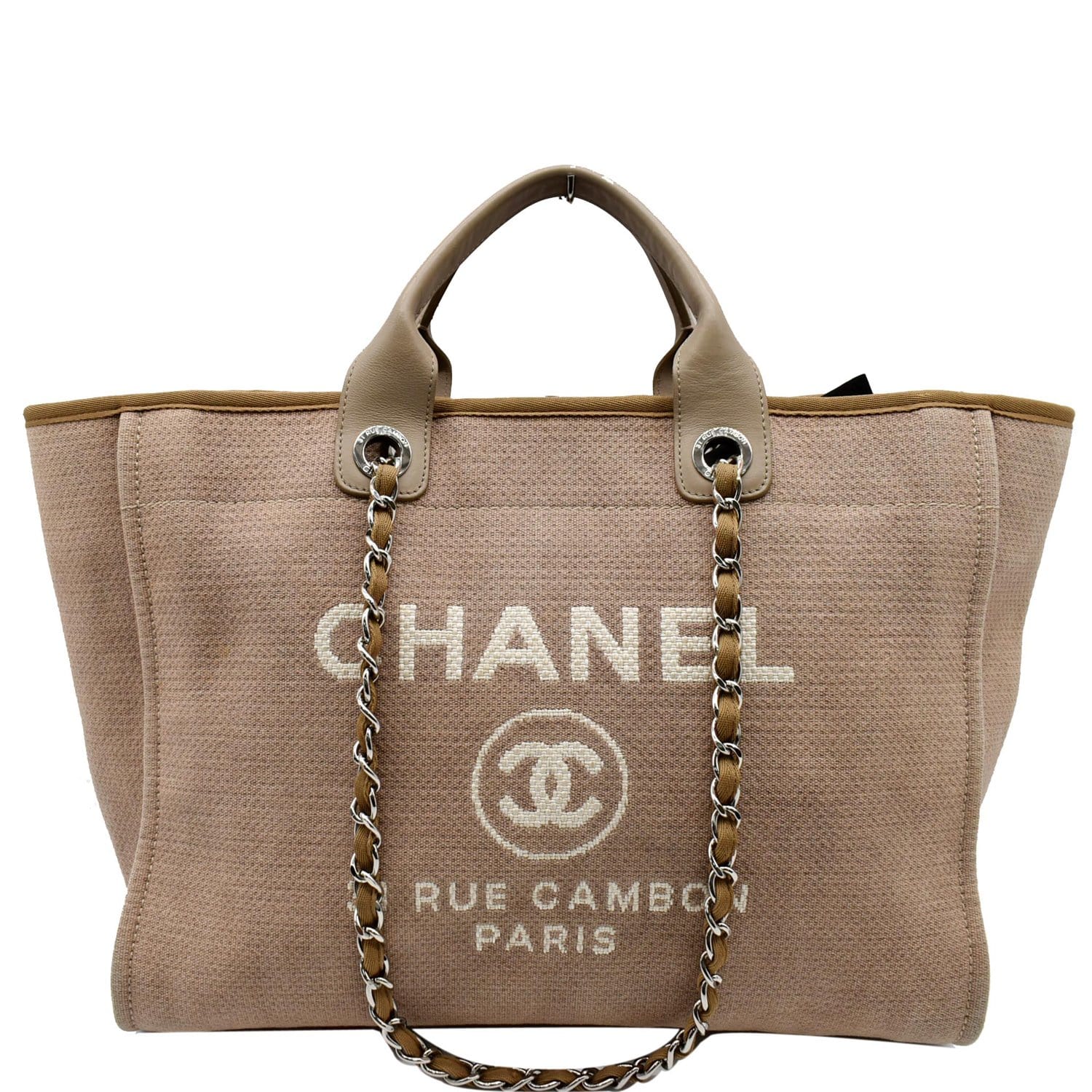 Chanel Deauville Medium Canvas Pink  SACLÀB