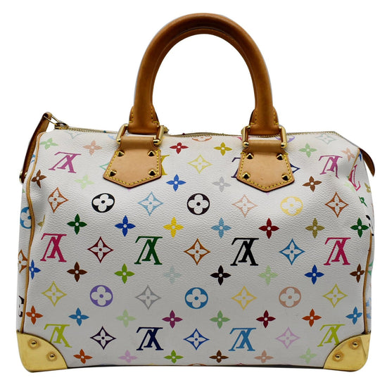 Speedy leather handbag Louis Vuitton Multicolour in Leather - 32549591