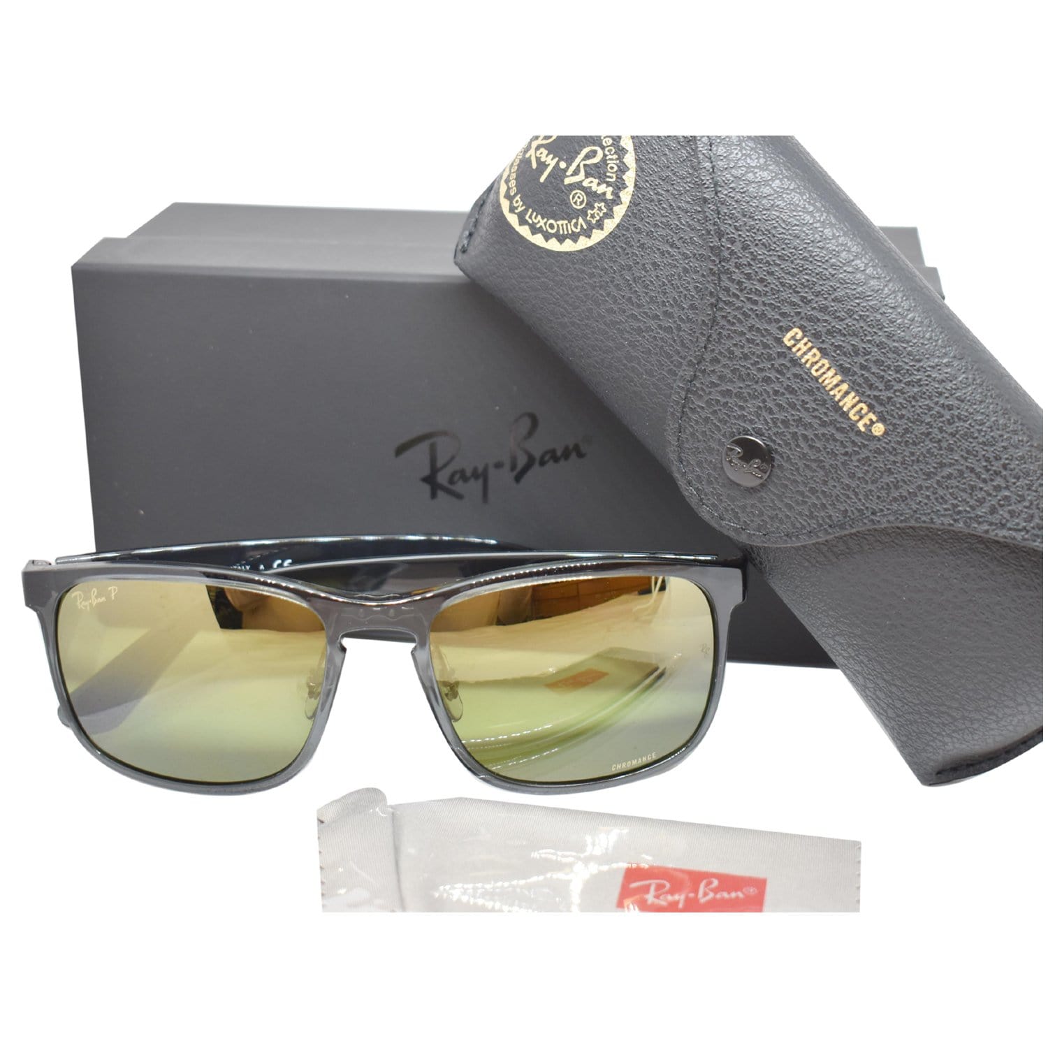 Ray Ban Sunglasses Polarized Mirrored Chromance Lens