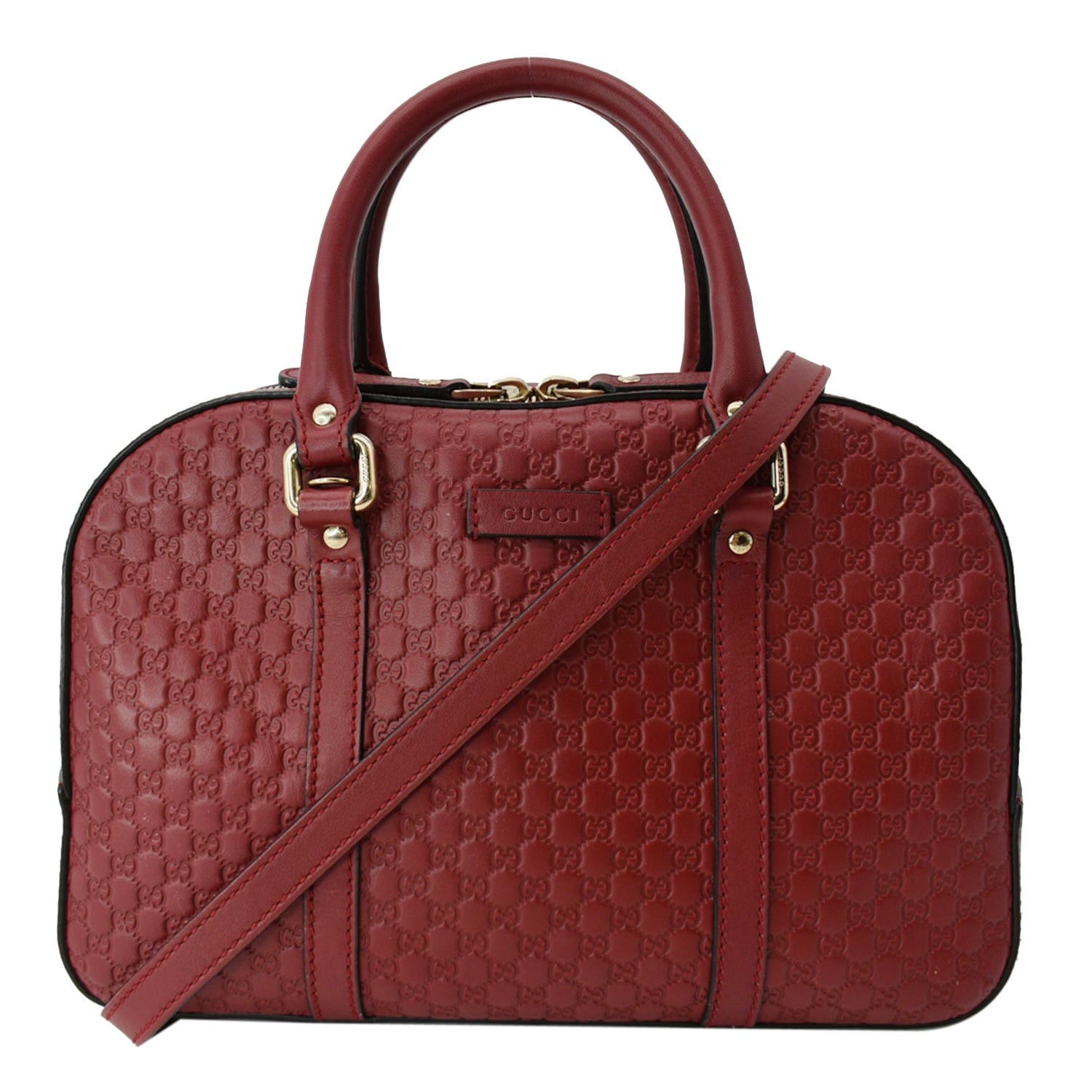 gucci microguccissima bag red