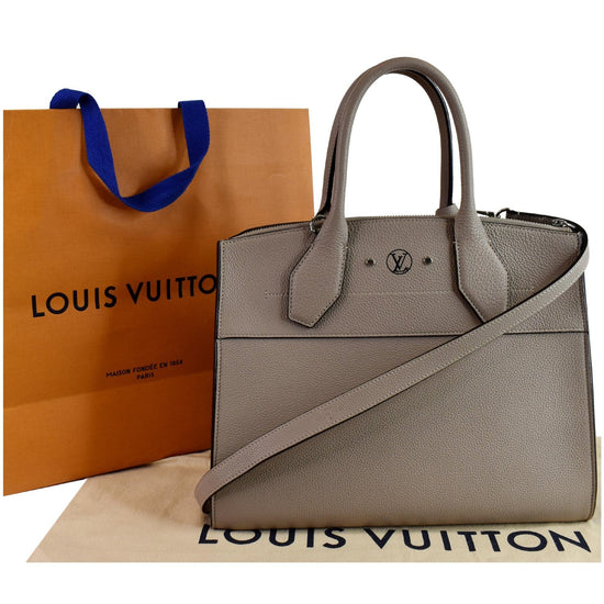 Louis Vuitton 2017 Pre-owned City Steamer mm Tote Bag - Black;Gray