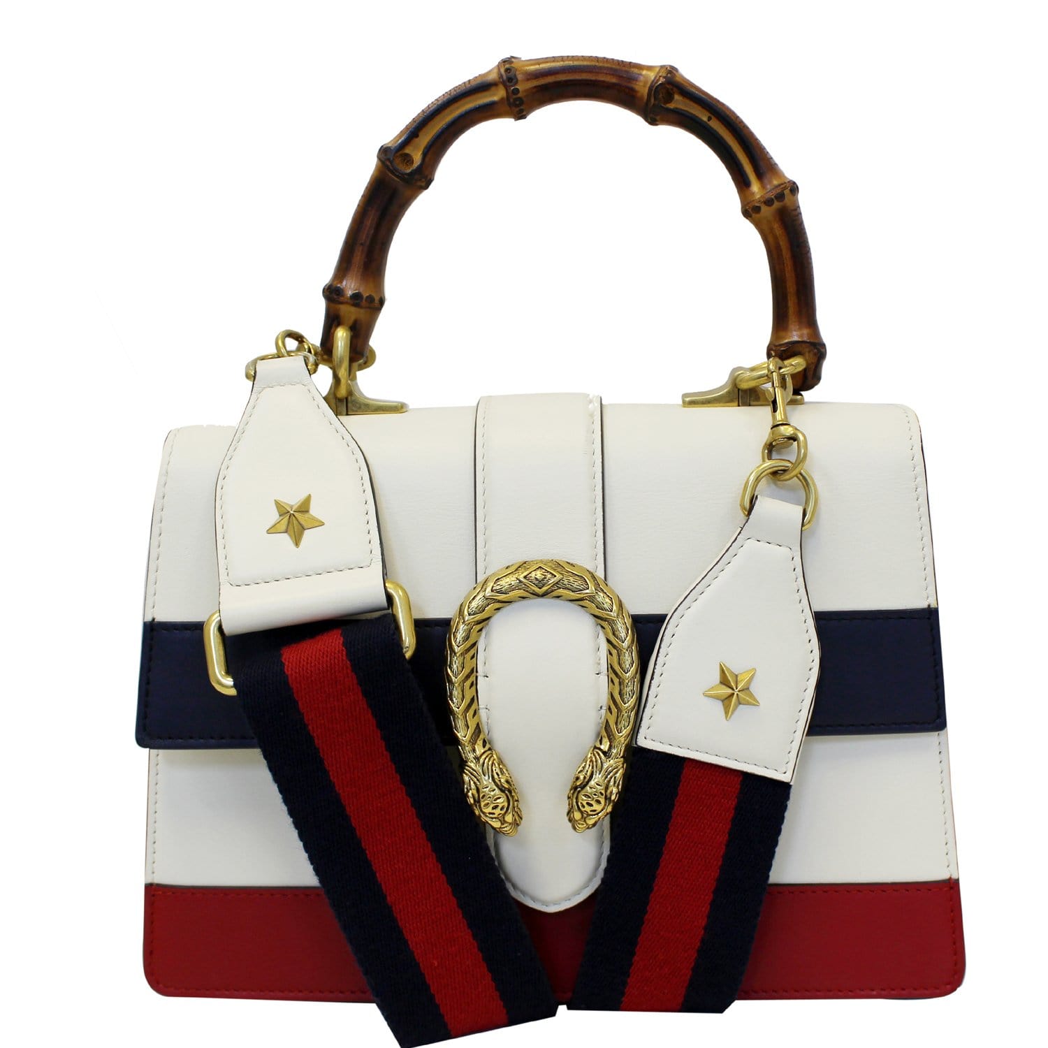 Gucci Bag Dionysus Leather Medium Top Handle White