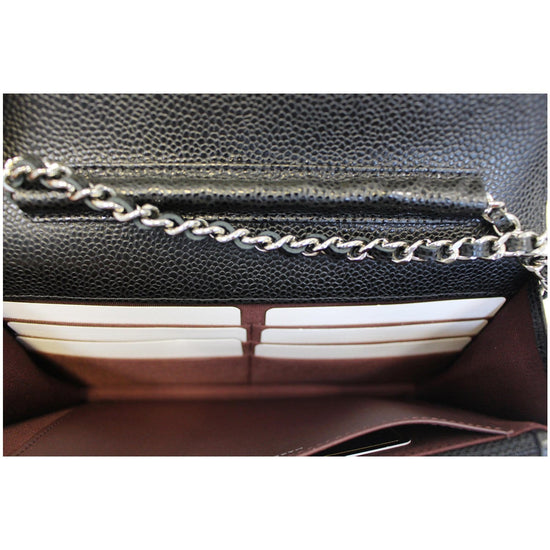 CHANEL Wallet on Chain WOC Caviar Leather Crossbody Bag