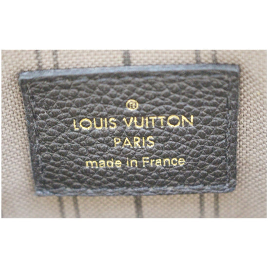 LOUIS VUITTON Bastille MM Empreinte Leather Shoulder Handbag Black-US