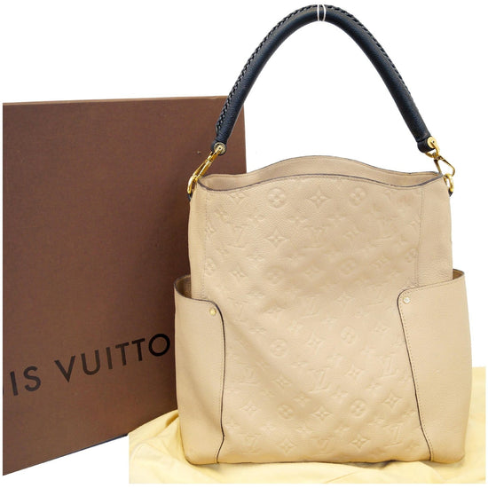 LOUIS VUITTON Monogram Empreinte Leather Bagatelle Tote Shoulder Hobo Bag