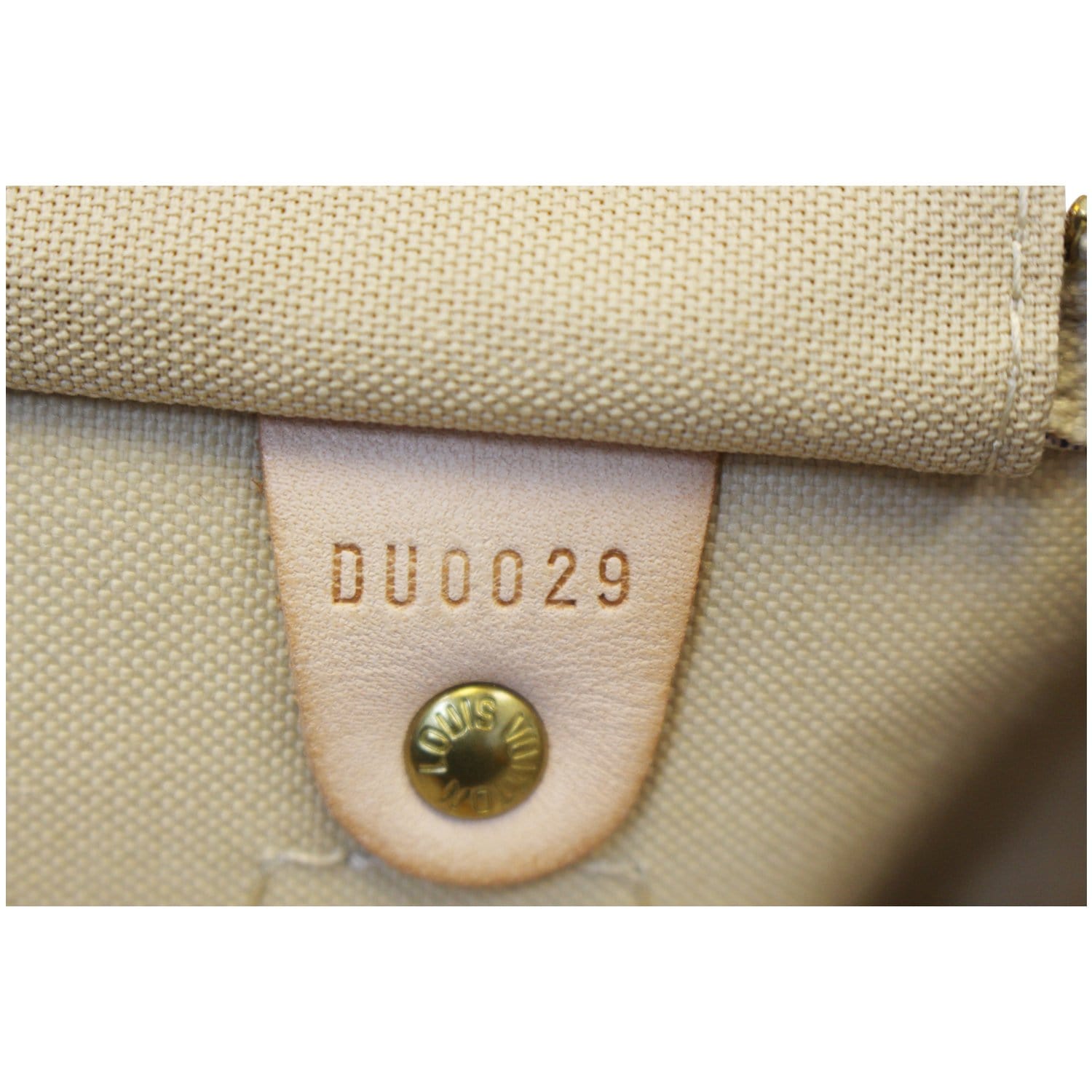 LOUIS VUITTON Damier Azur Speedy 30 Satchel Handbag-US