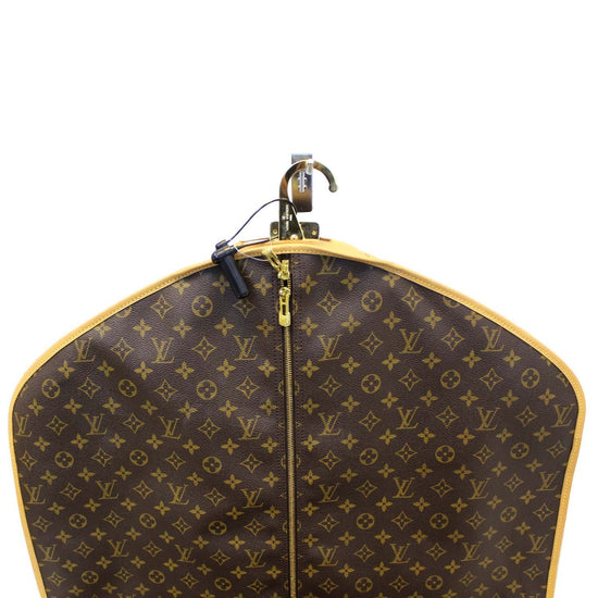 LOUIS VUITTON: Brown LV Logo, Long Garment Cover/Bag w/ Shoe Pouch (nn)