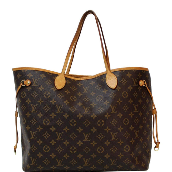 Neverfull crossbody bag Louis Vuitton Brown in Cotton - 38861441