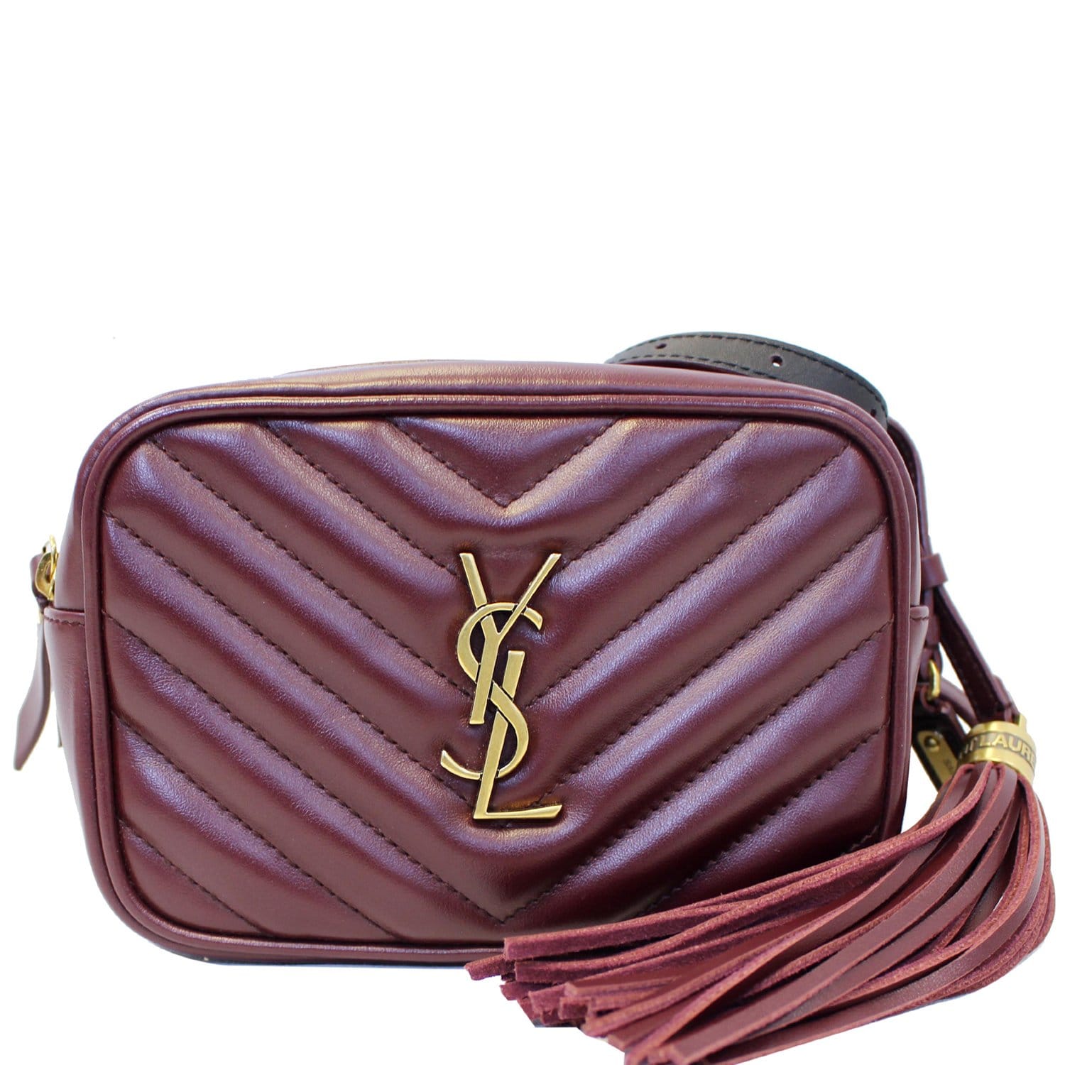 Saint Laurent Navy Quilted Chevron Calfskin Lou Belt Bag - YSL Canada