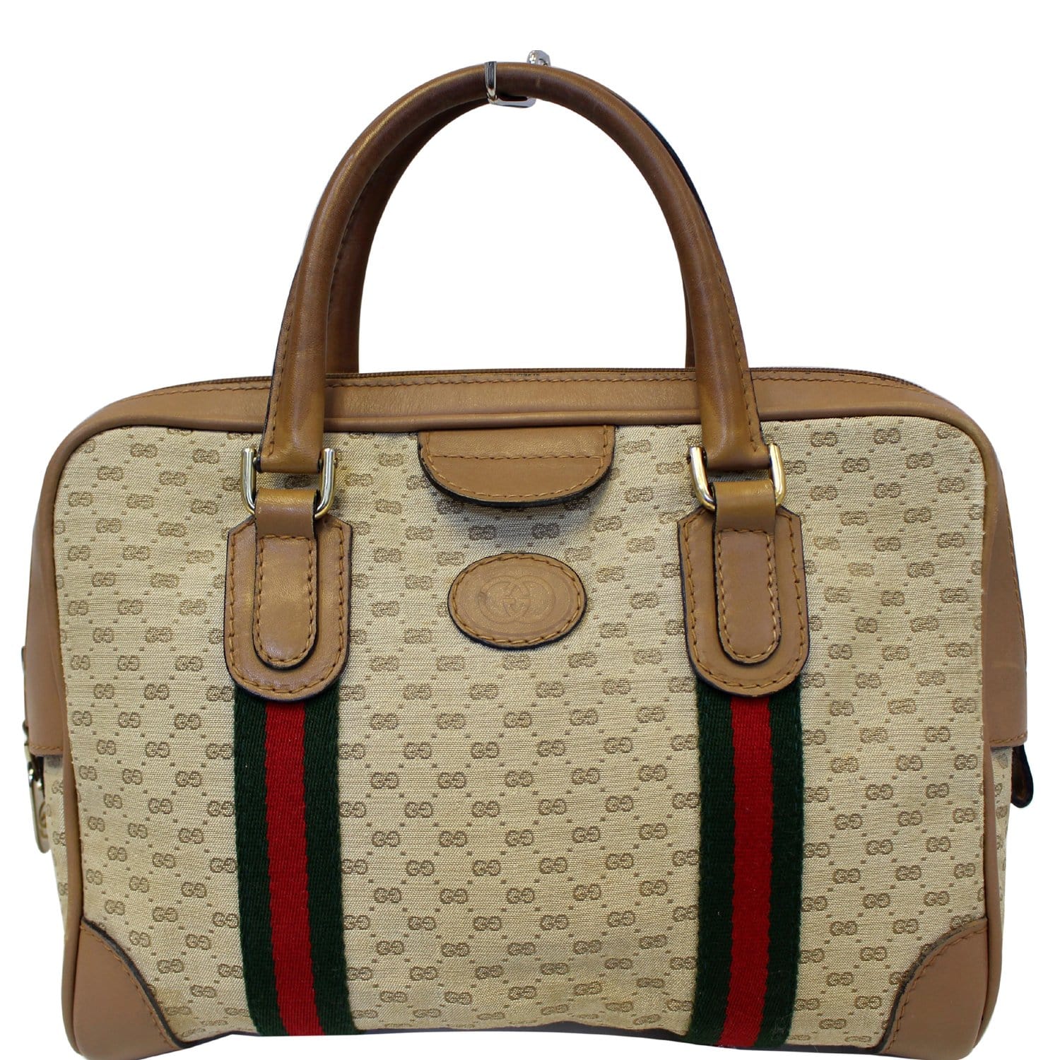 Gucci Medium Boston Web Bee Satchel Crossbody - A World Of Goods