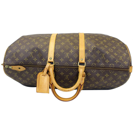 Brown Louis Vuitton Monogram Keepall 55 Travel Bag – Designer Revival