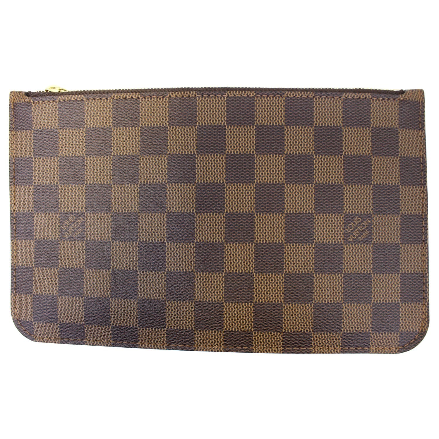 LOUIS VUITTON Pochette Wristlet Pouch Damier Ebene Neverfull MM-US