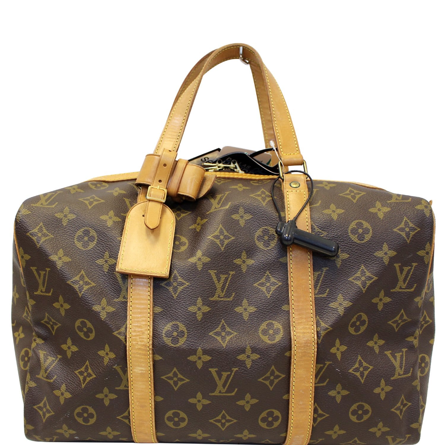 LOUIS VUITTON Monogram Sac Souple 35 Boston Bag Vintage