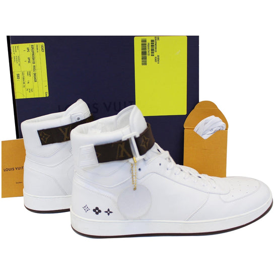 Louis Vuitton LV High Top Rivoli Sneaker White Size 6.5 US 7.5