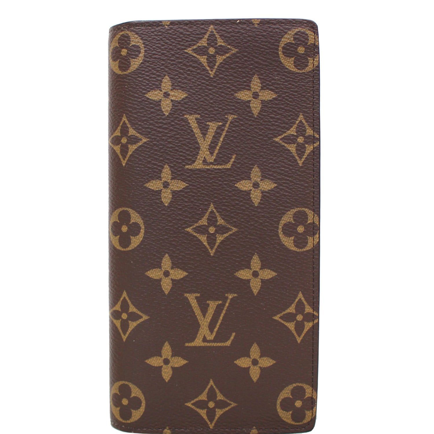 Louis Vuitton Brazza Wallet Blurry Monogram Brown in Coated Canvas