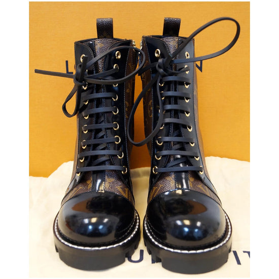 Louis Vuitton Star Trail Ankle Boots Patent Monogram - Klueles