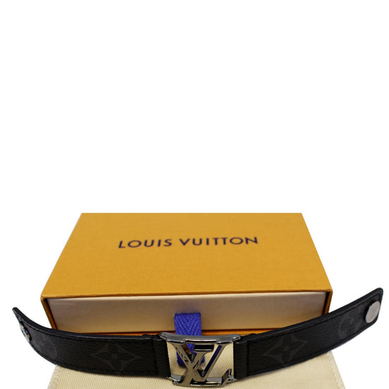 Louis Vuitton Monogram Eclipse Hockenheim Bracelet Size 17