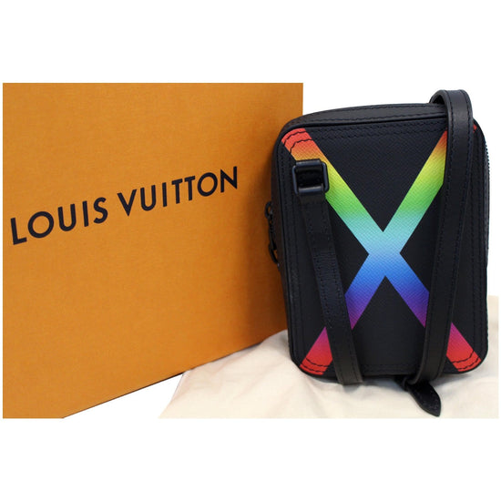 Louis Vuitton Taiga Rainbow Danube Messenger Bag - Black Messenger Bags,  Bags - LOU503998