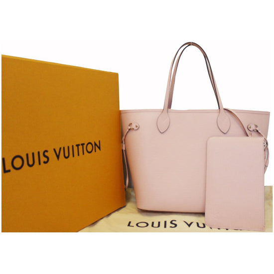 Neverfull leather tote Louis Vuitton Beige in Leather - 21906340