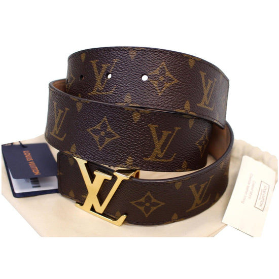 LOUIS VUITTON LV Initiales Monogram Canvas Belt Brown - 10% OFF